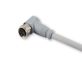 M8 connecting cable, angled