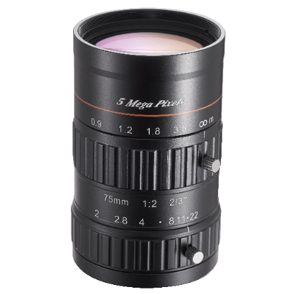 75mm 2/3" 5MP C-Mount Lens