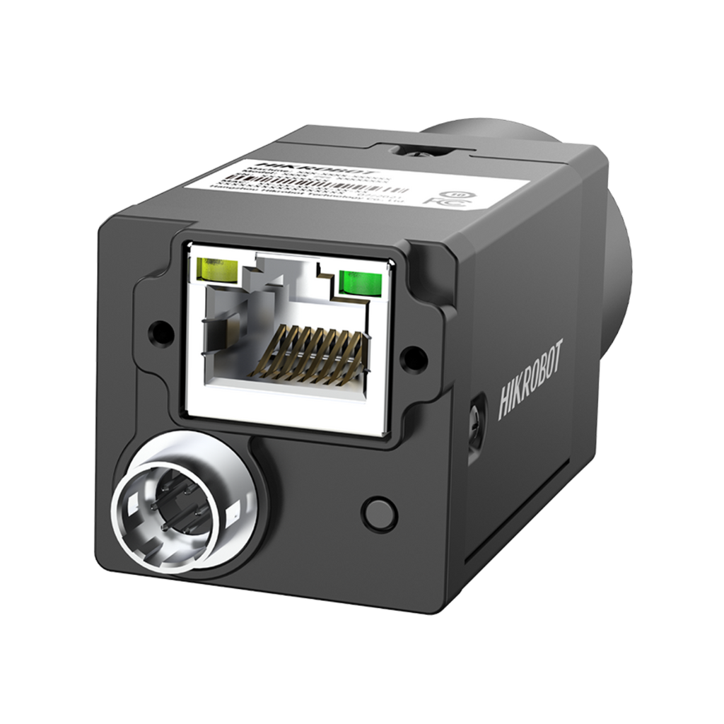 HIKROBOT CU Series, MV-CU060-10GM GigE Monochrome Area Scan Camera viewing the ports