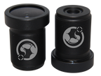 Two of the same M12 lenses with no background and has a scorpion vision logo watermark on both