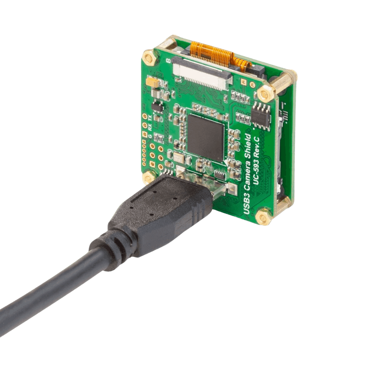 Image of the EK030 interfacing with a USB3 cable