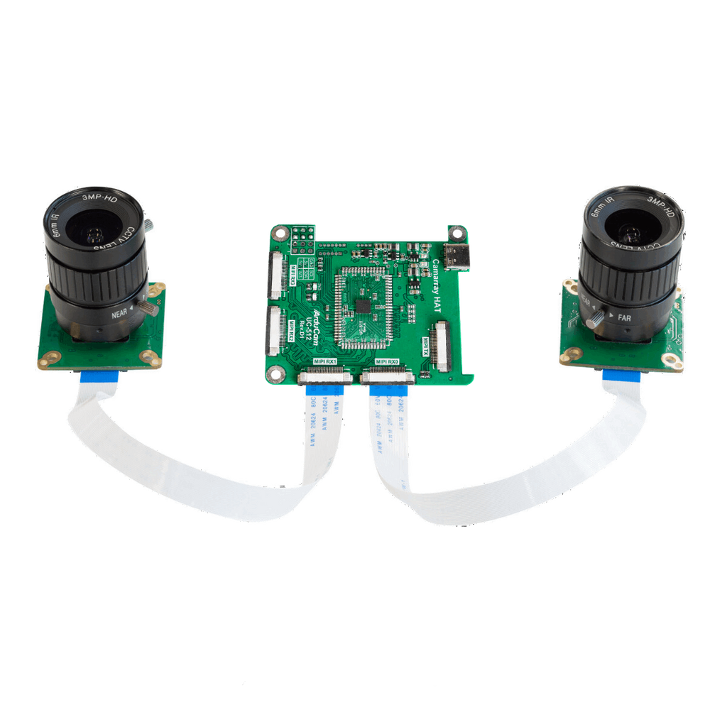 12.3MP*2 Synchronised Stereo Camera Bundle Kit for Raspberry Pi