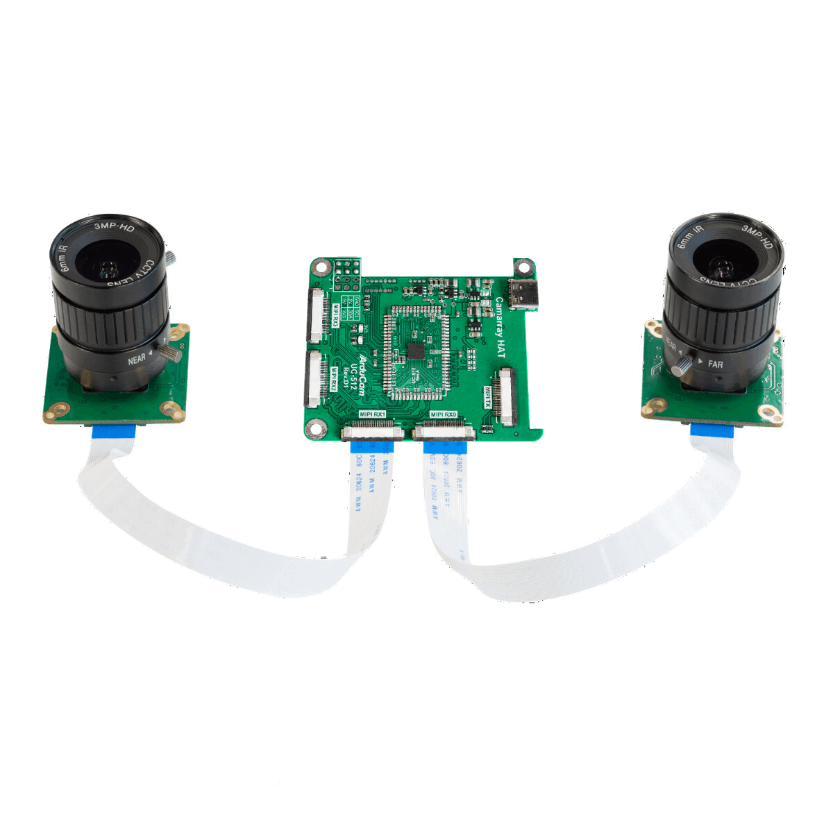 12.3MP*2 Synchronised Stereo Camera Bundle Kit for Raspberry Pi